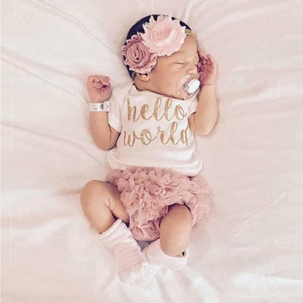 Newborn 3Pcs Bodysuits+PP Pants+Headband - nanasepiphany