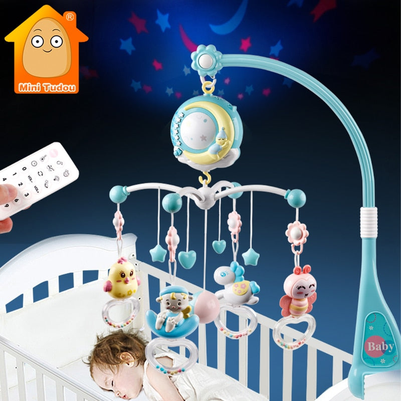 Baby Crib Mobile, Bell Musical Box and Projection - nanasepiphany