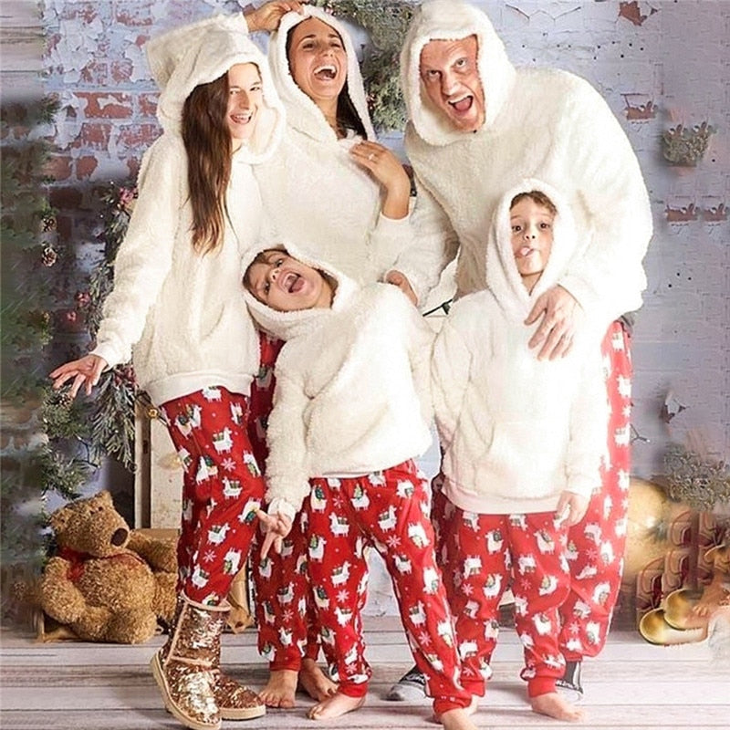 Imcute Winter Christmas Family Matching Outfits Adults Kids Family - nanasepiphany