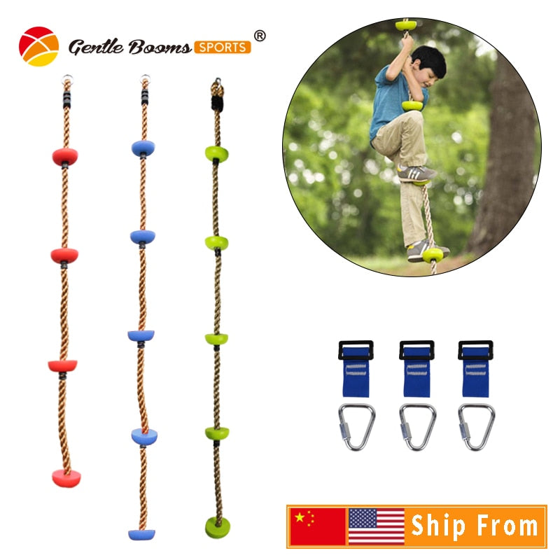 Kids Outdoor Climbing Rope Swing Disc Equipment - nanasepiphany