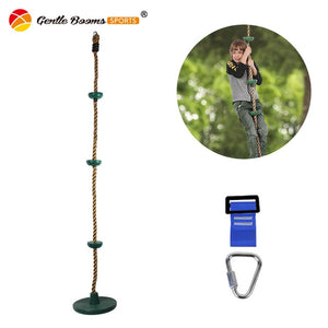 Open image in slideshow, Outdoor Kids Fitness Climbing Rope Platforms and Disc Swing Seat Outdoor Playground - nanasepiphany
