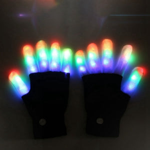 Open image in slideshow, LED Glow Gloves Party Supplies Glowing  Rave Flashing Glove Glow Light Up Finger Tip Lighting Christmas Gift Kid Party Decor - nanasepiphany
