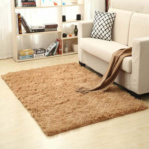 Open image in slideshow, 160x250cm Plush Thick Bed Room Carpets Anti-slip Floor Gray Soft Rugs - nanasepiphany
