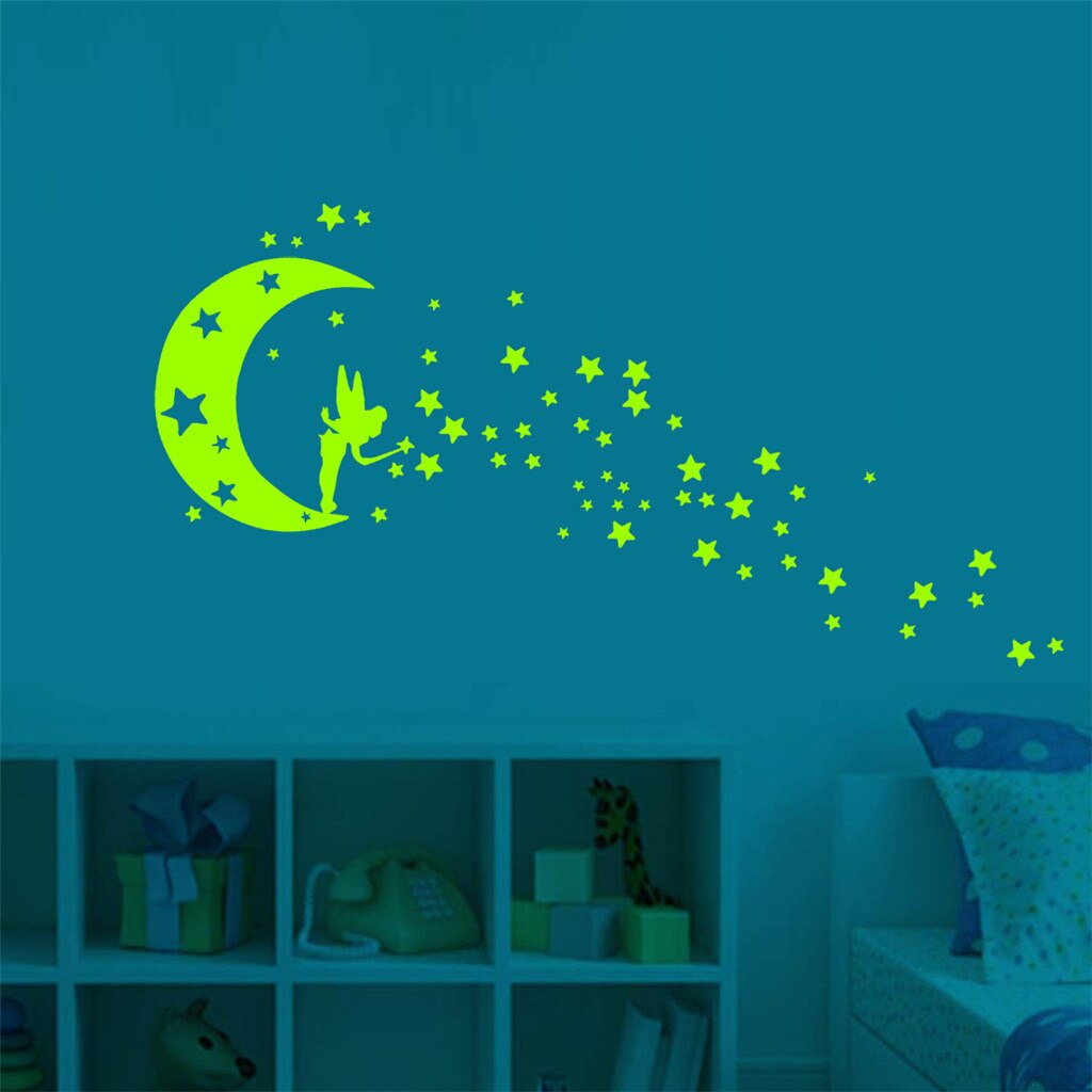 Glow Star Butterfly Luminous Decoration Wall Stickers For Kids Rooms - nanasepiphany