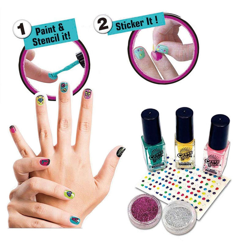 Children's Nail Sticker Set/ Nail Polish - nanasepiphany