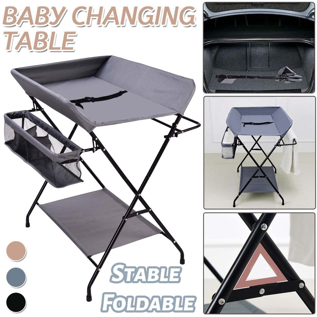 Baby Changing Table Foldable w/ Storage - nanasepiphany