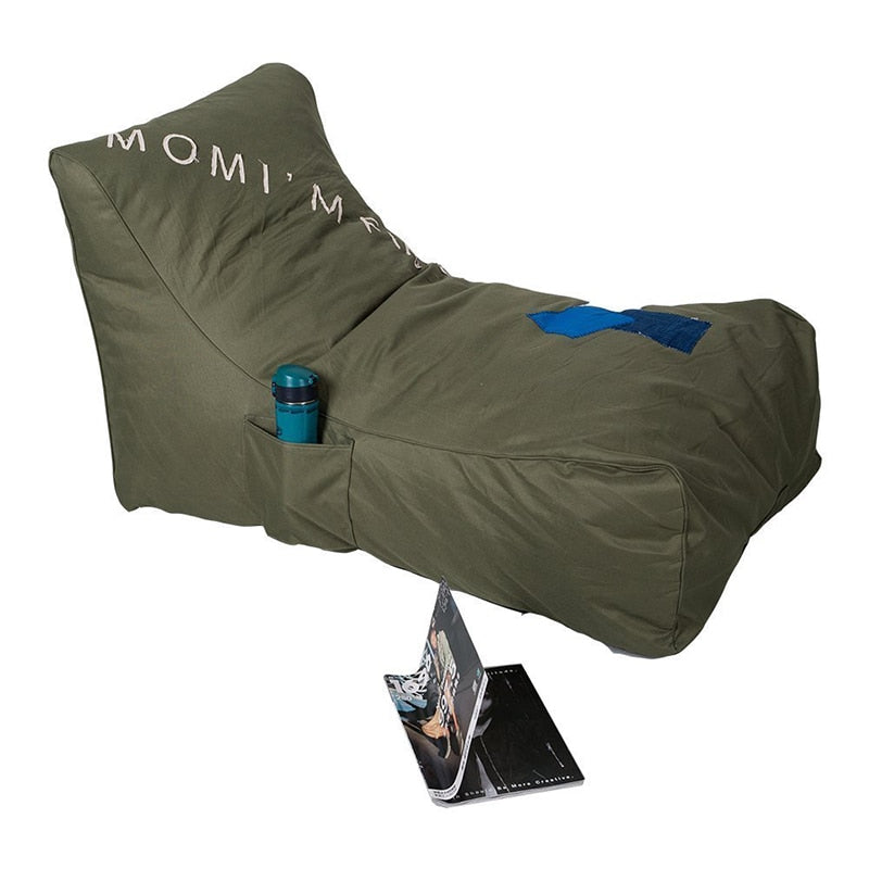 Outdoor Self-rebound Sponge Lounge Chair Comfortable Folding Sleeping Lazy Bag for Kids and Teens - nanasepiphany